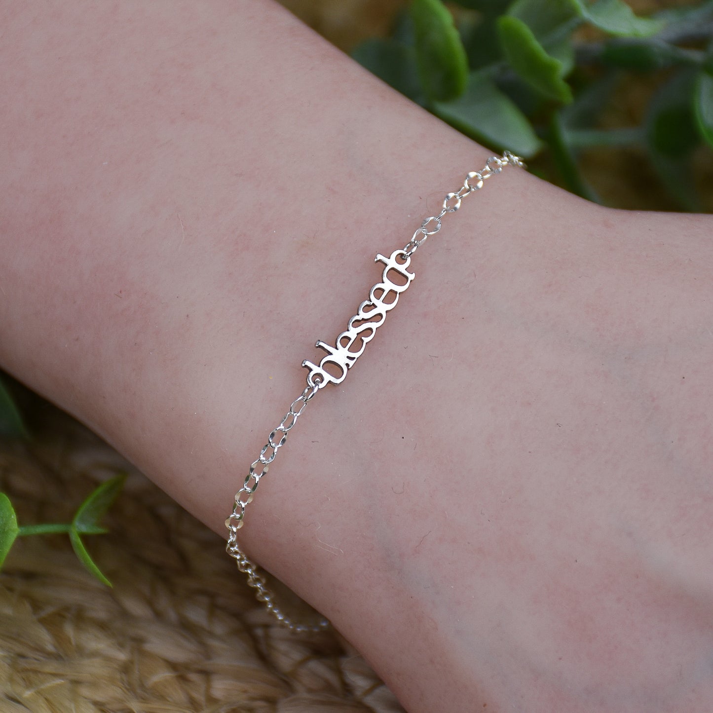 Custom Laser Cut Connector - Sterling Silver Charm
