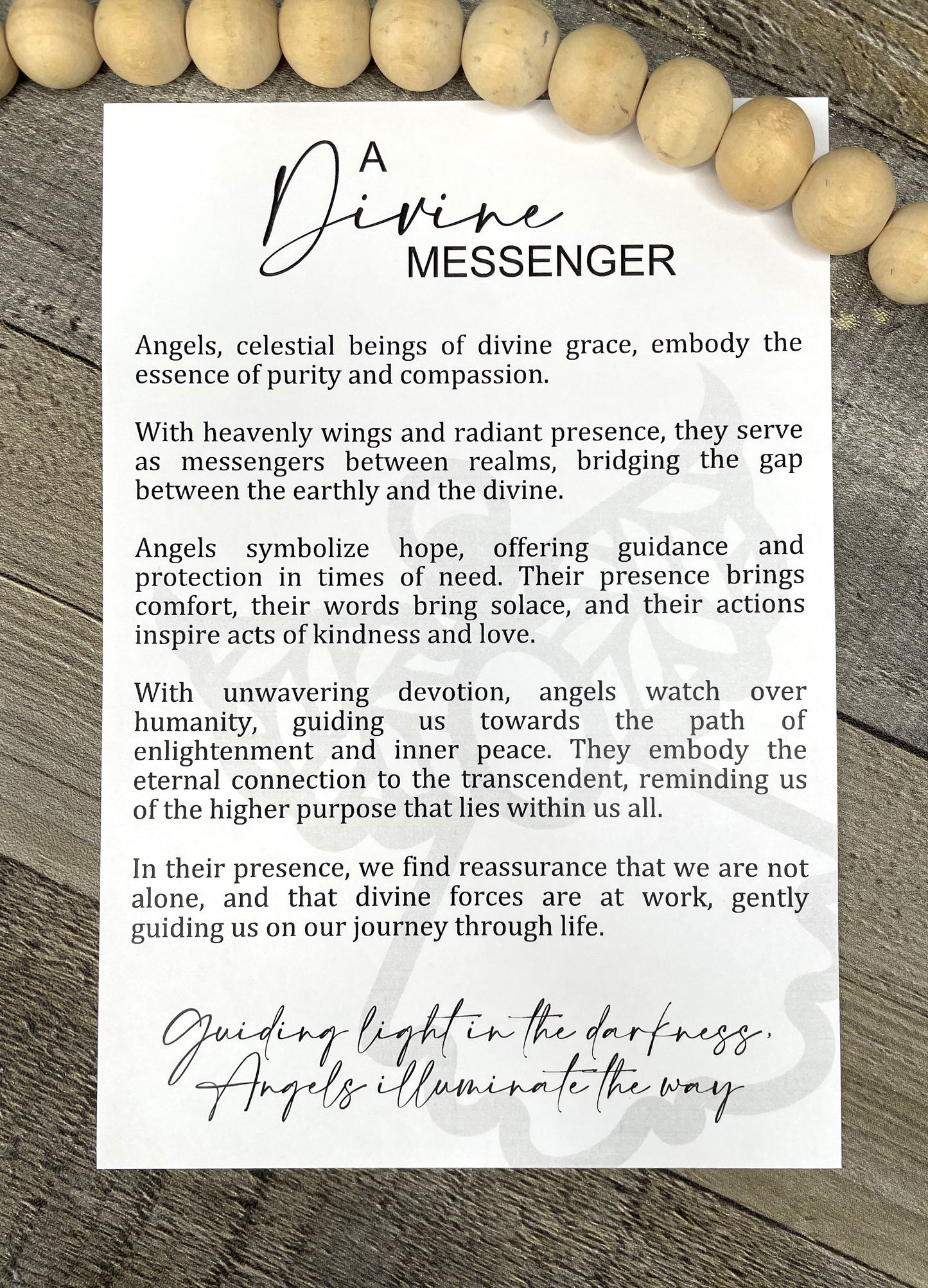 Angel Ornament - Story of A Divine Messenger