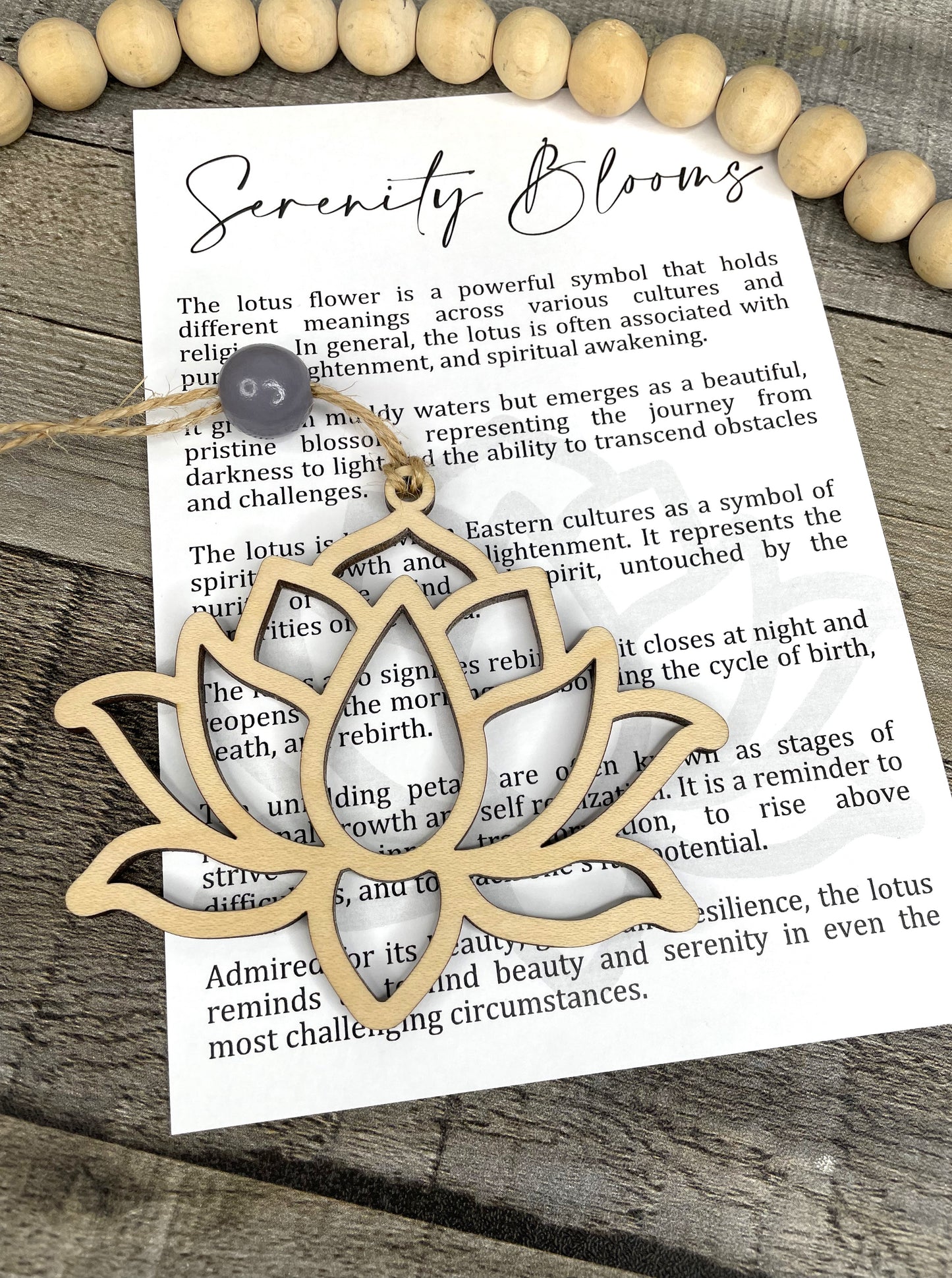 Lotus Flower Ornament - Story of Serenity Blooms