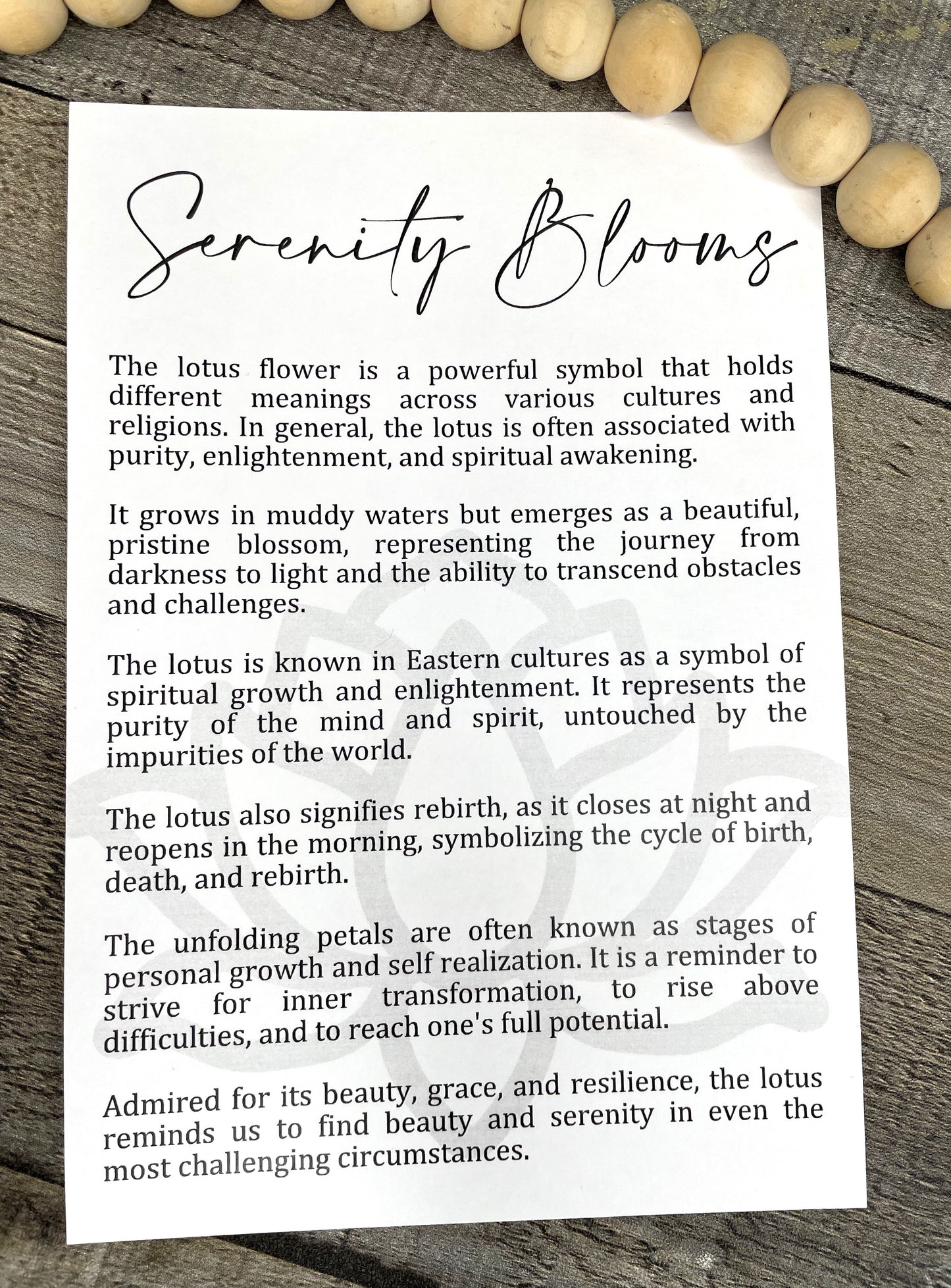 Lotus Flower Ornament - Story of Serenity Blooms