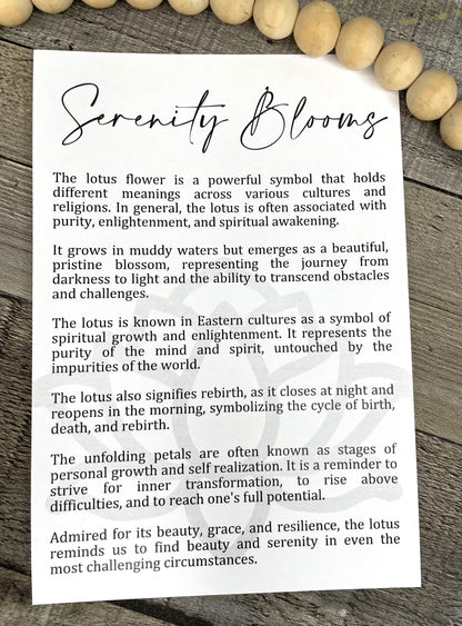 Lotus Flower Ornament - Story of Serenity Blooms
