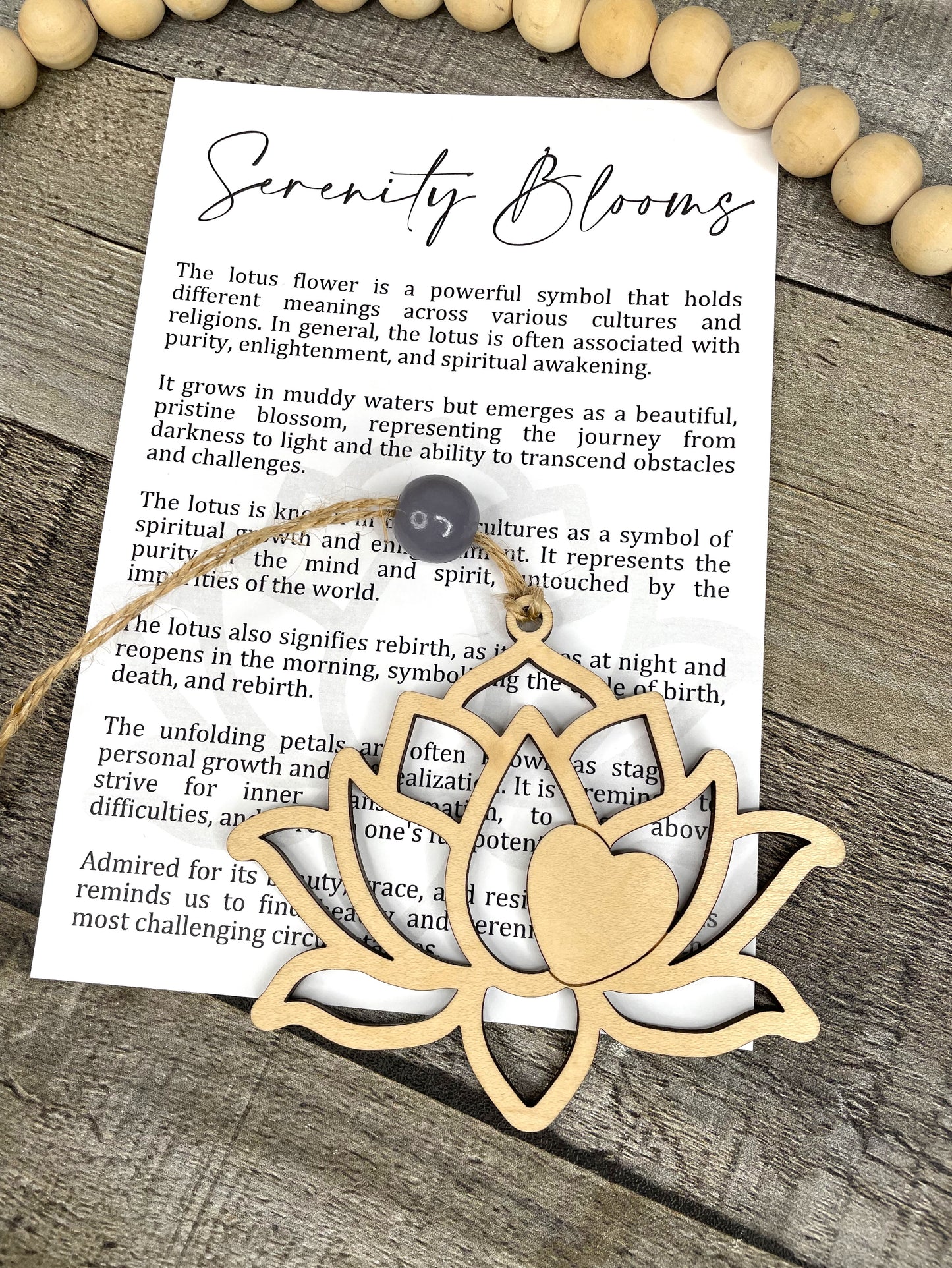 Lotus Flower Ornament - Story of Serenity Blooms