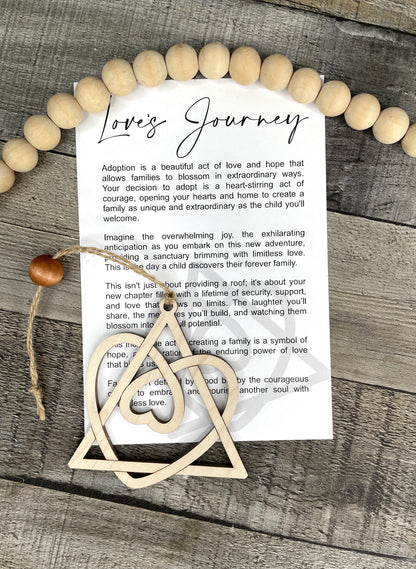 Adoption Symbol Ornament - Story of Love's Journey