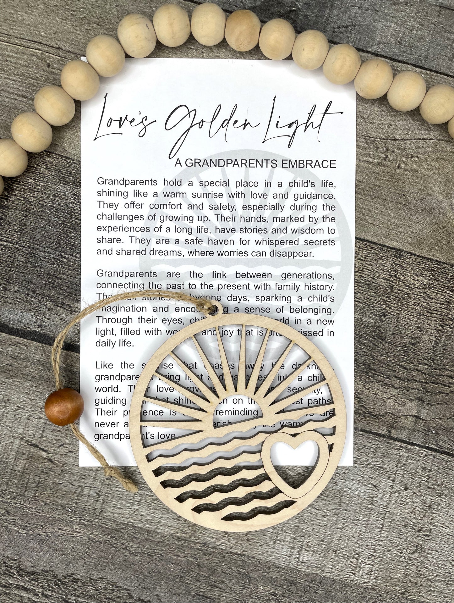 Grandparent Ornament - Story of The Golden Light