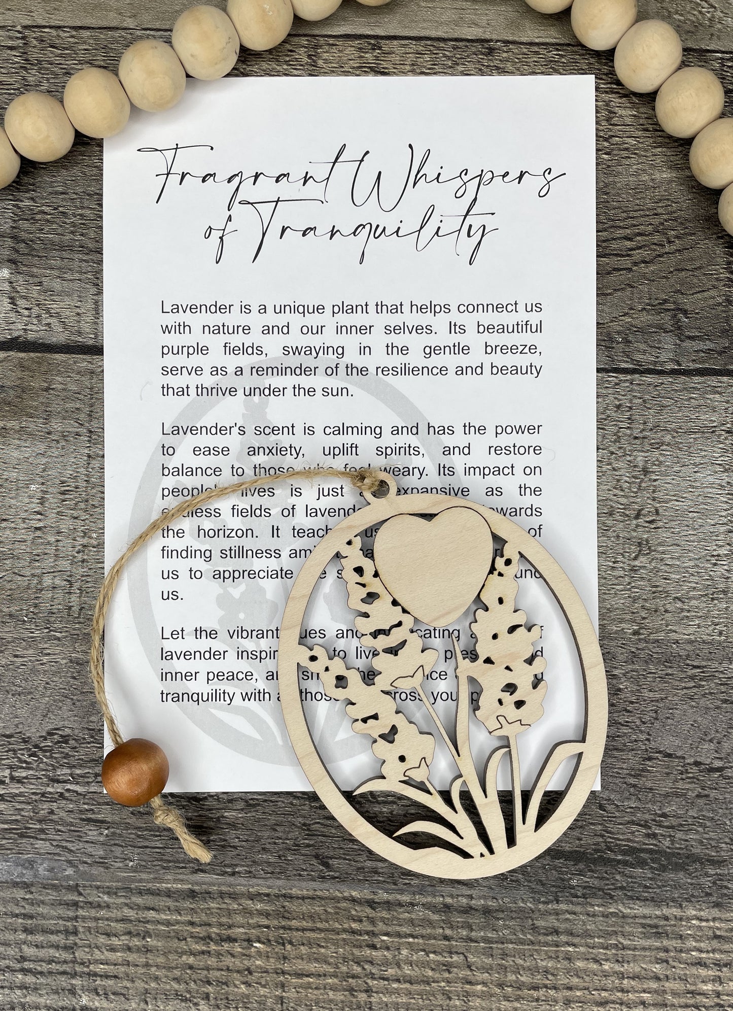 Lavender Ornament - Story of Fragrant Whispers of Tranquility