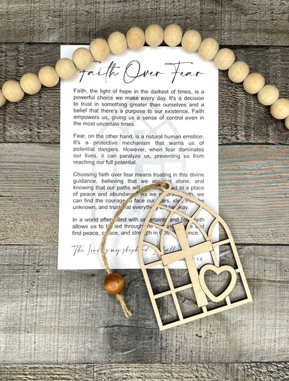 Cathedral Ornament - Story of Faith Over Fear; Psalm 23:1-6