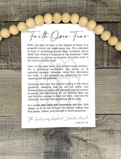 Cathedral Ornament - Story of Faith Over Fear; Psalm 23:1-6