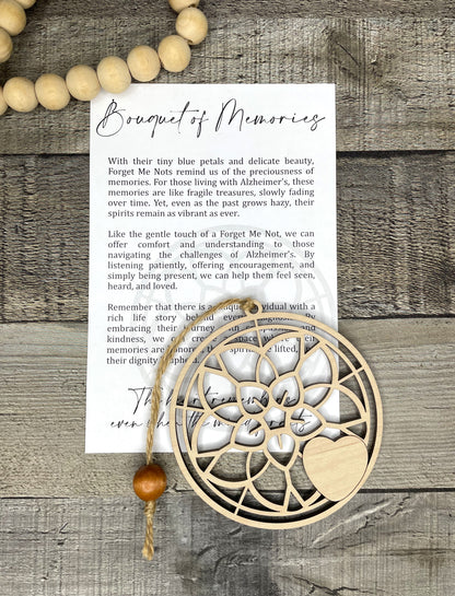 Forget Me Not Flower Ornament - Story of Bouquet of Memories