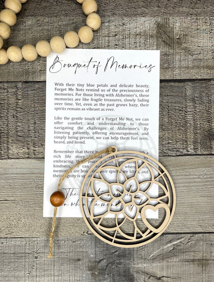 Forget Me Not Flower Ornament - Story of Bouquet of Memories