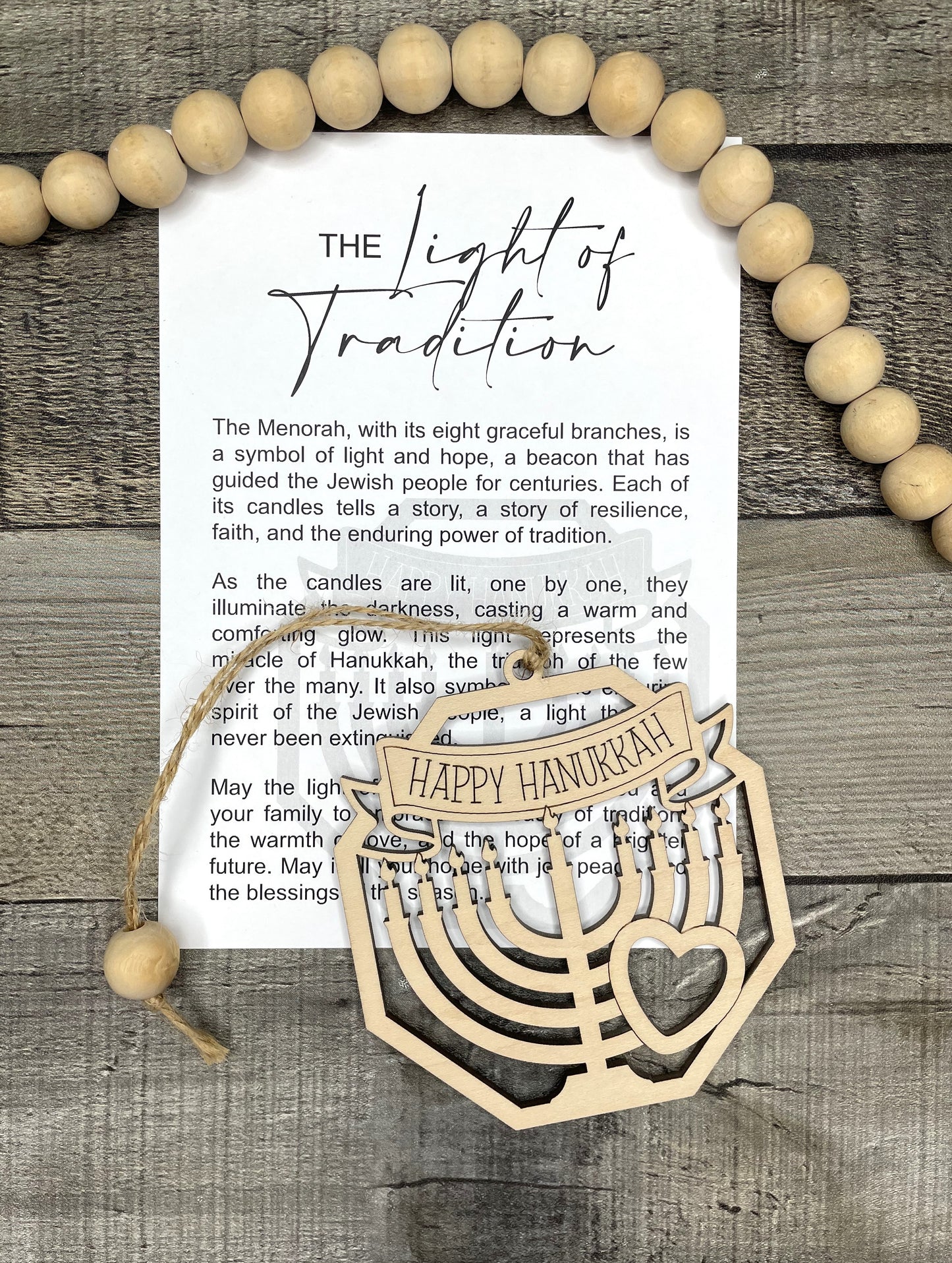 Menorah Ornament - Story of Light of Tradition