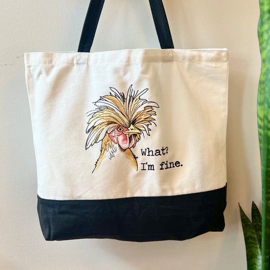 Embroidered Canvas Tote