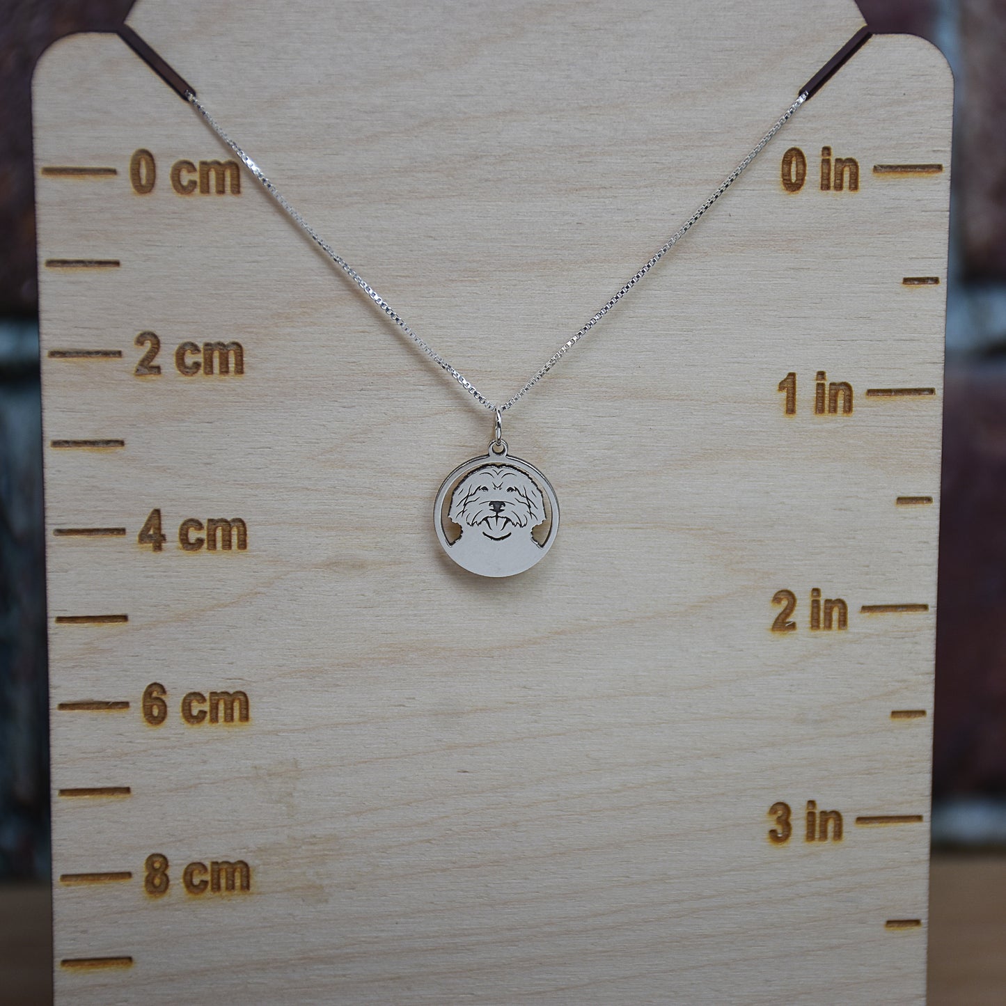 Dog Breed Necklaces - Engraved Sterling Silver Pendants