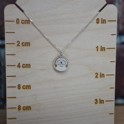Dog Breed Necklaces - Engraved Sterling Silver Pendants