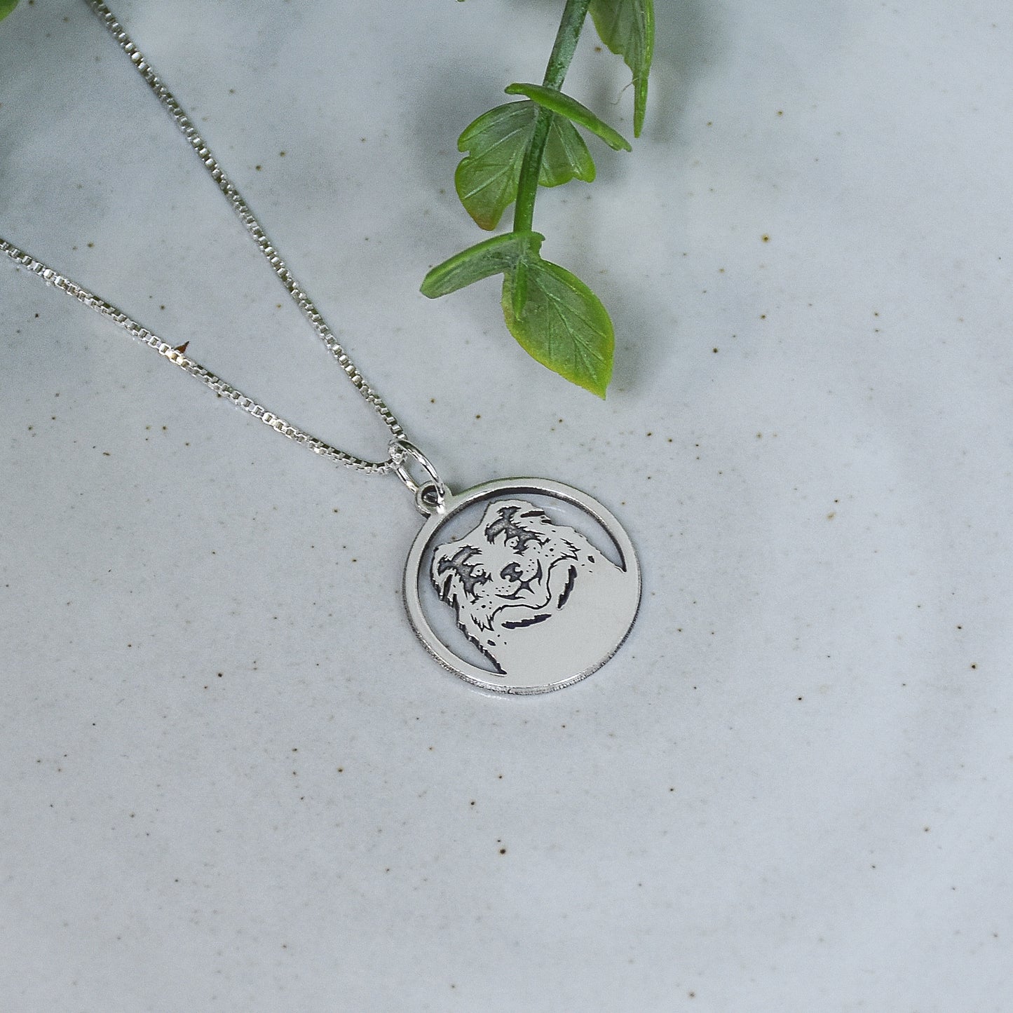 Dog Breed Necklaces - Engraved Sterling Silver Pendants
