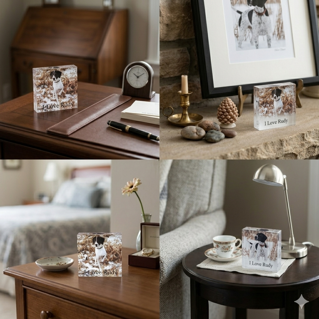 Custom Pet Photo - UV Printed Acrylic Block