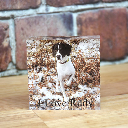 Custom Pet Photo - UV Printed Acrylic Block