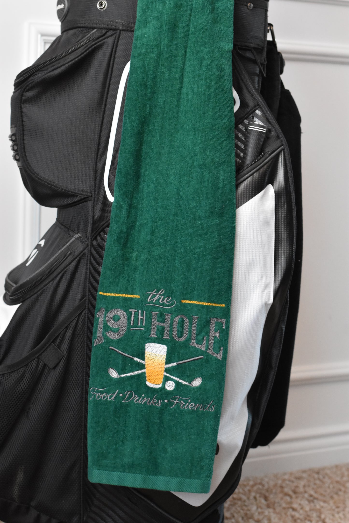 The 19th Hole Embroidered Golf Towel - Custom Design