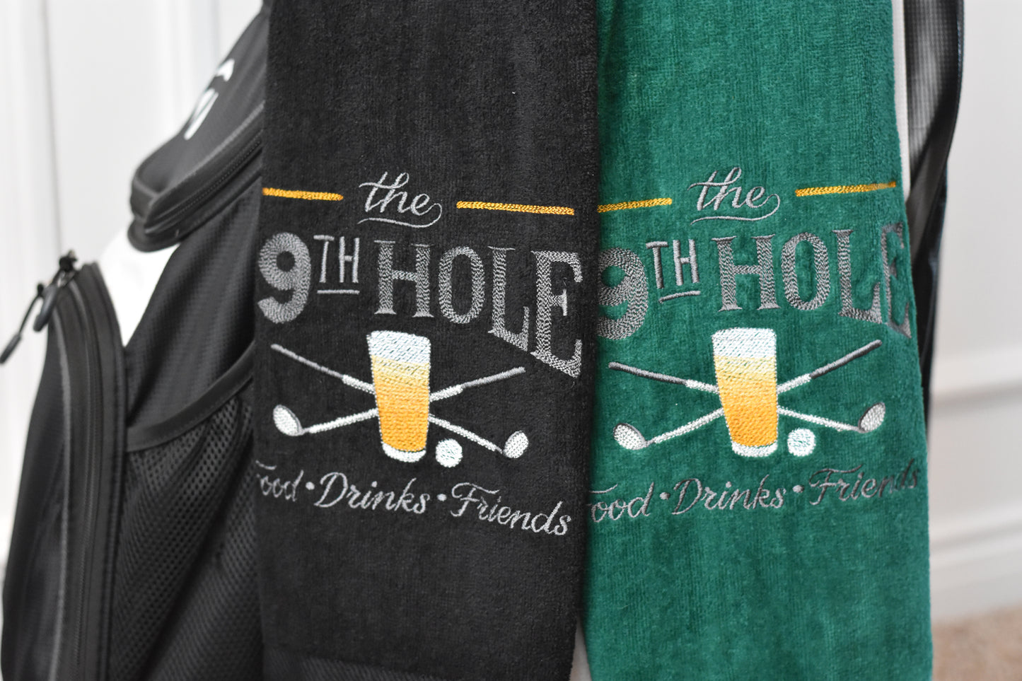 The 19th Hole Embroidered Golf Towel - Custom Design