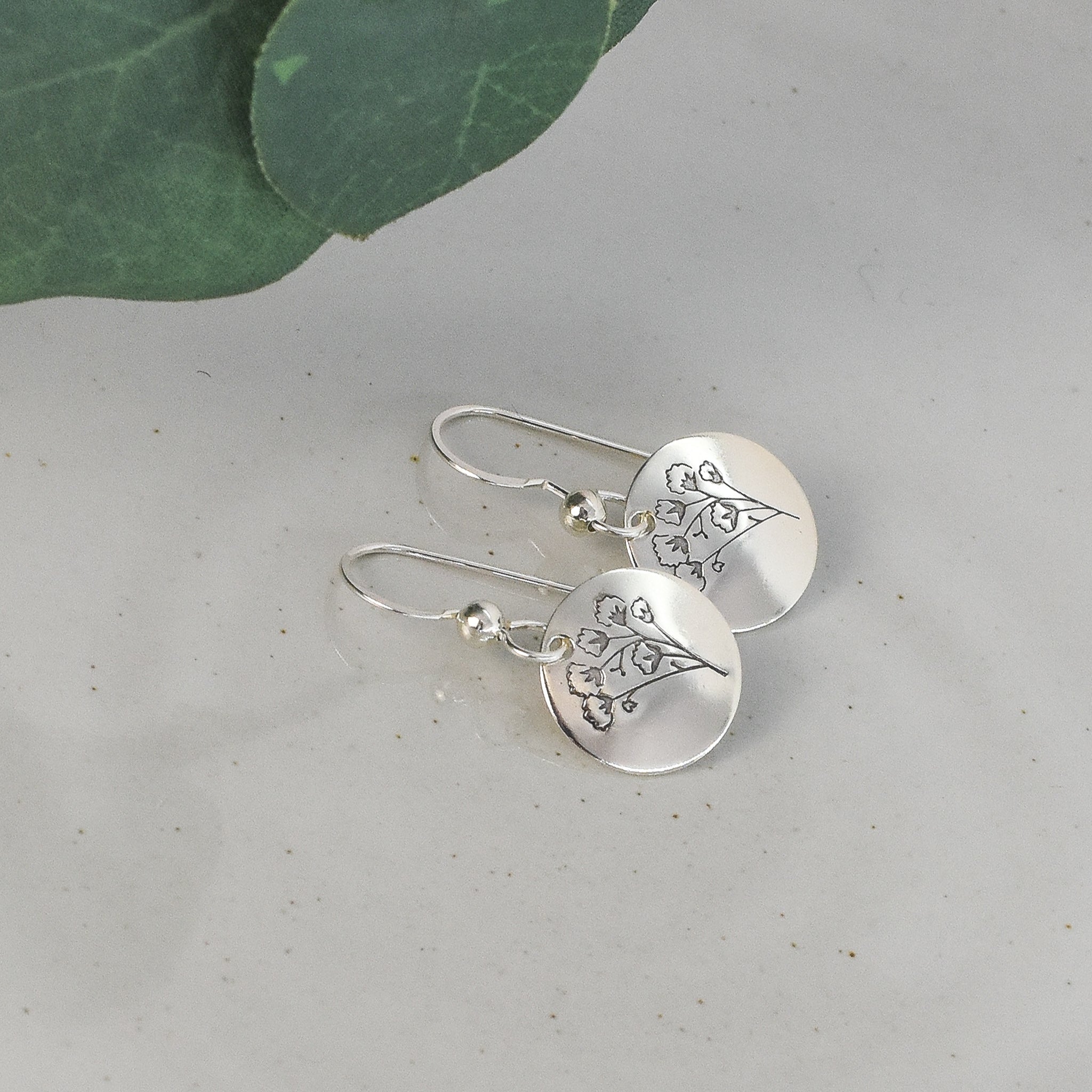 Silver Earrings, Plain Dangle Earrings, Earrings With orders Text, Verba Mundus Earrings With Message, Gift For Her, 925 Sterling Silver