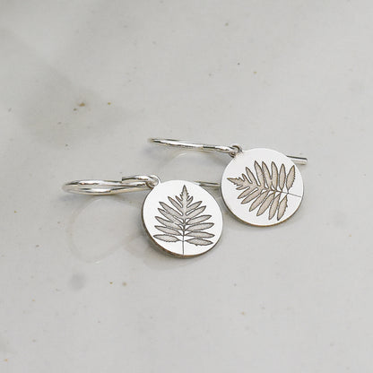 Tropical Fern Leaf Earrings