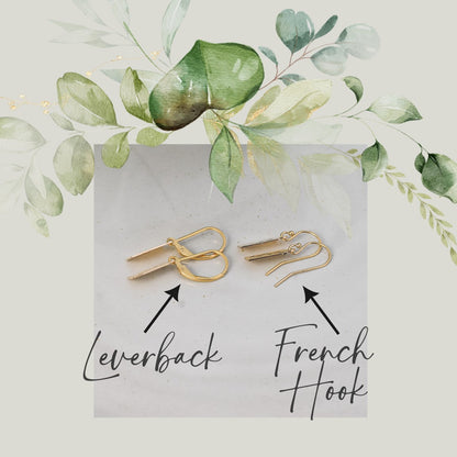 Small Leaves Earrings - Gold or Silver