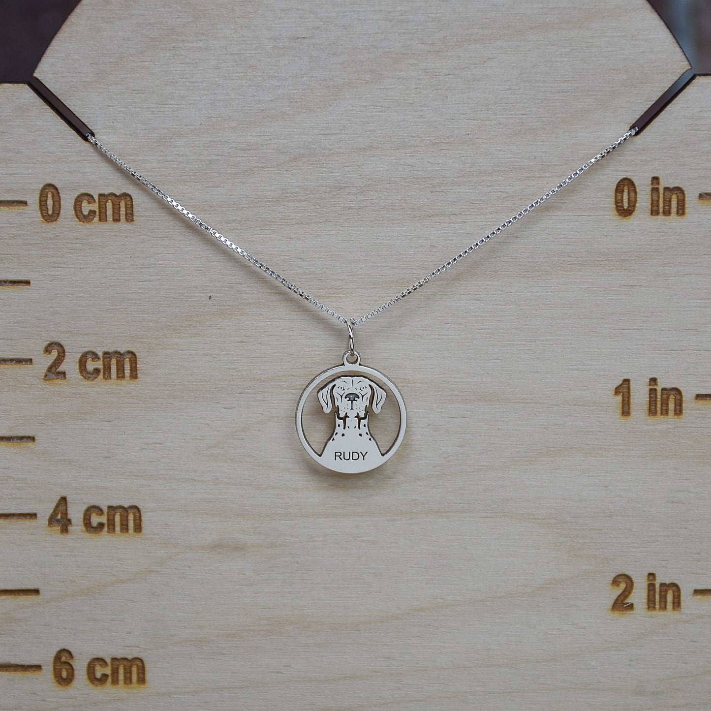 Dog Breed Necklaces - Engraved Sterling Silver Pendants