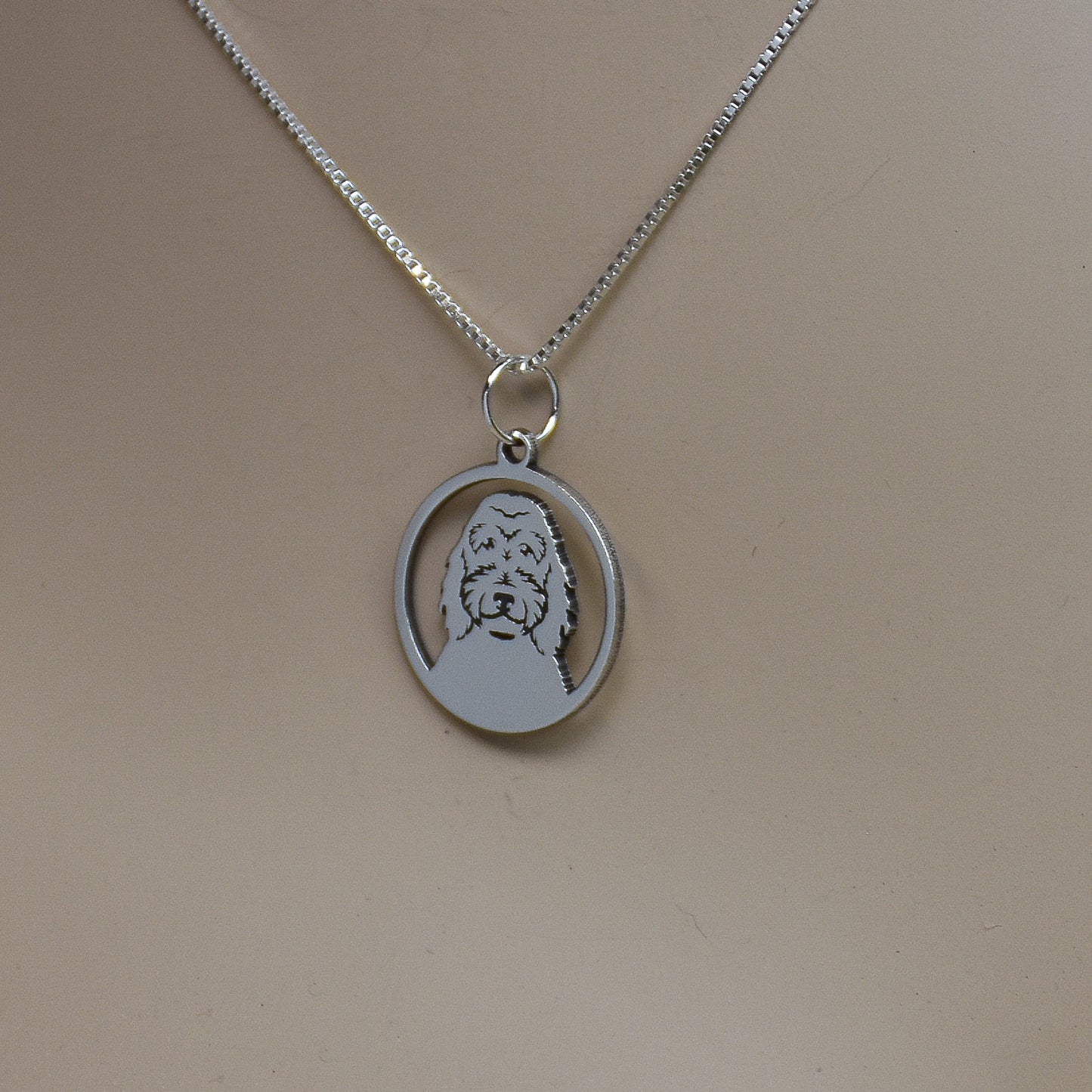 Dog Breed Necklaces - Engraved Sterling Silver Pendants