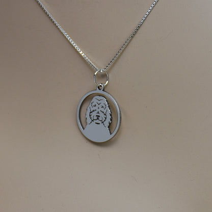 Dog Breed Necklaces - Engraved Sterling Silver Pendants