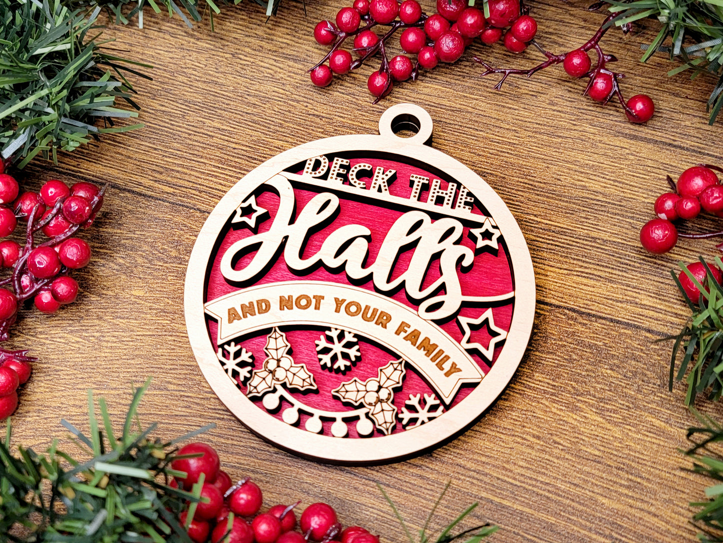 Deck the Halls, Not Your Family Ornament - Funny Holiday Tree Decoration