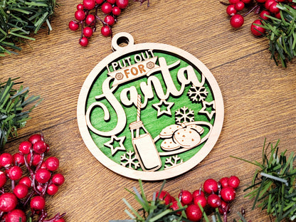 I Put Out For Santa Ornament - Funny Holiday Tree Decoration