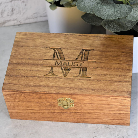 Custom Engraved Wood Box