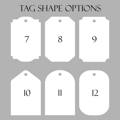 Custom Designed Tags