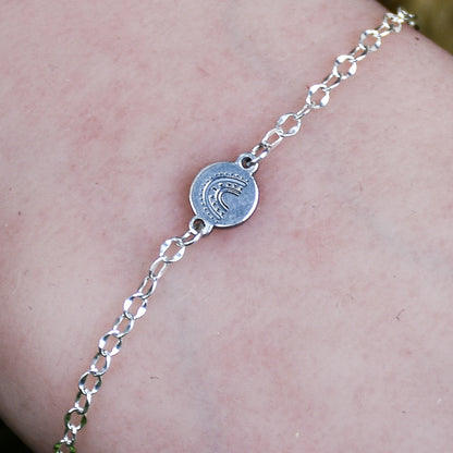 Boho Rainbow Link - Sterling Silver Charm
