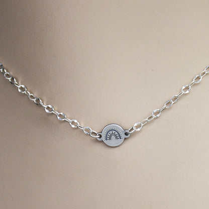 Boho Rainbow Link - Sterling Silver Charm