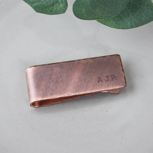 Engraved Copper Money Clip