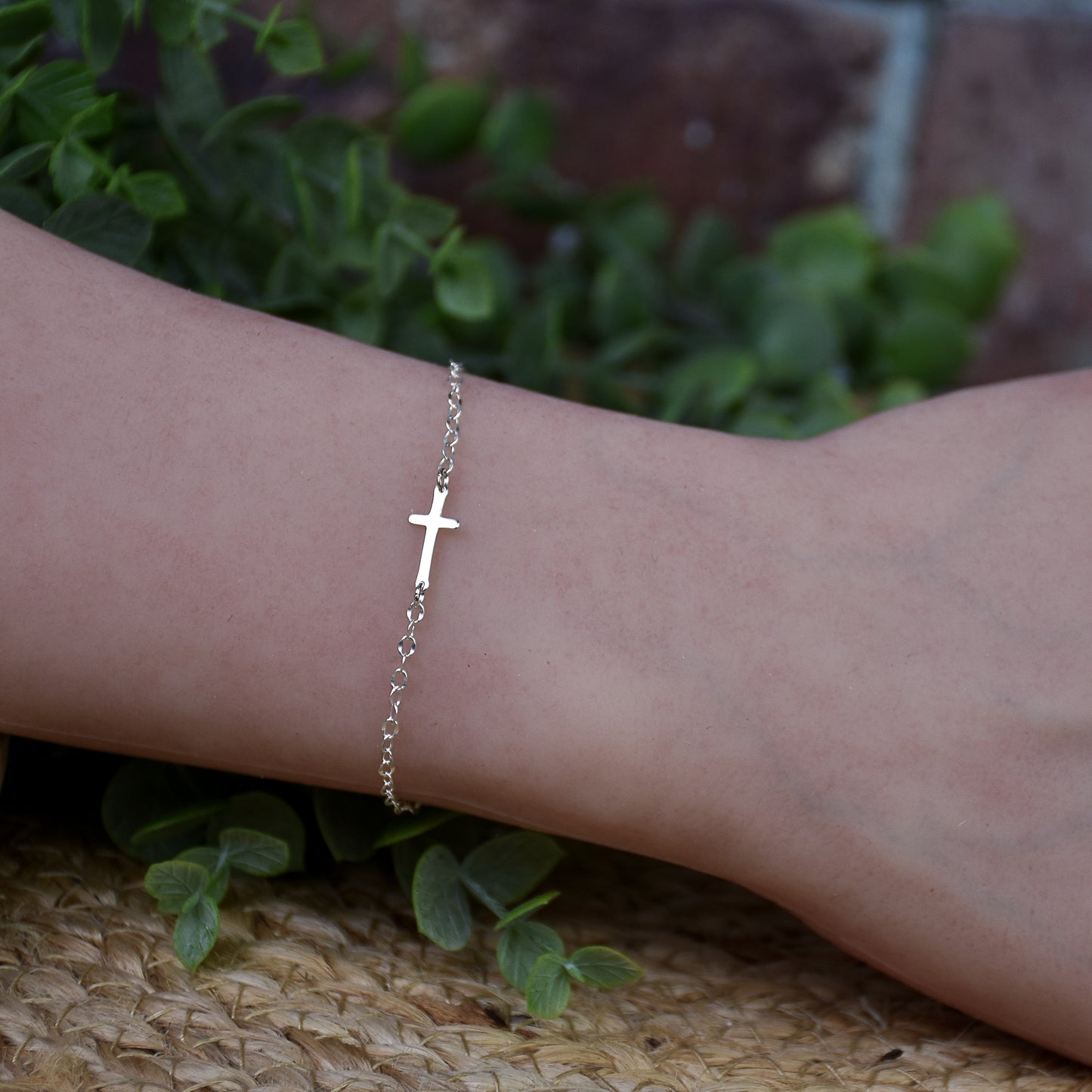 Cross Link Bracelet - Sterling Silver