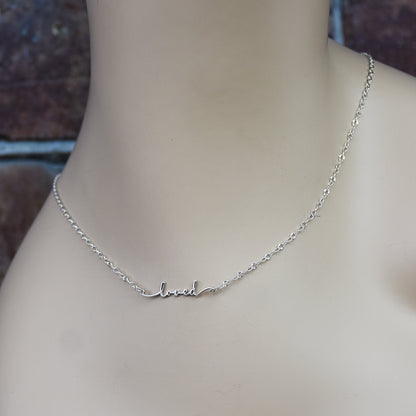 Laser Cut Name Or Word Link - Sterling Silver Charm