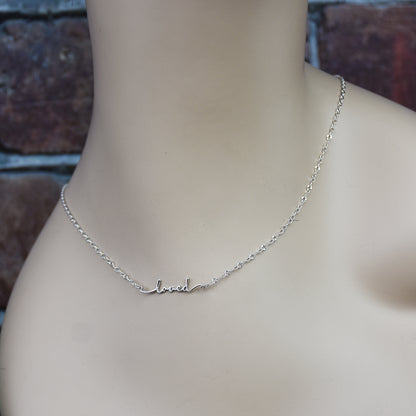 Laser Cut Name Or Word Link - Sterling Silver Charm