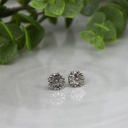 Daisy Post Earrings - Sterling Silver