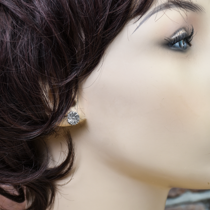 Daisy Post Earrings - Sterling Silver