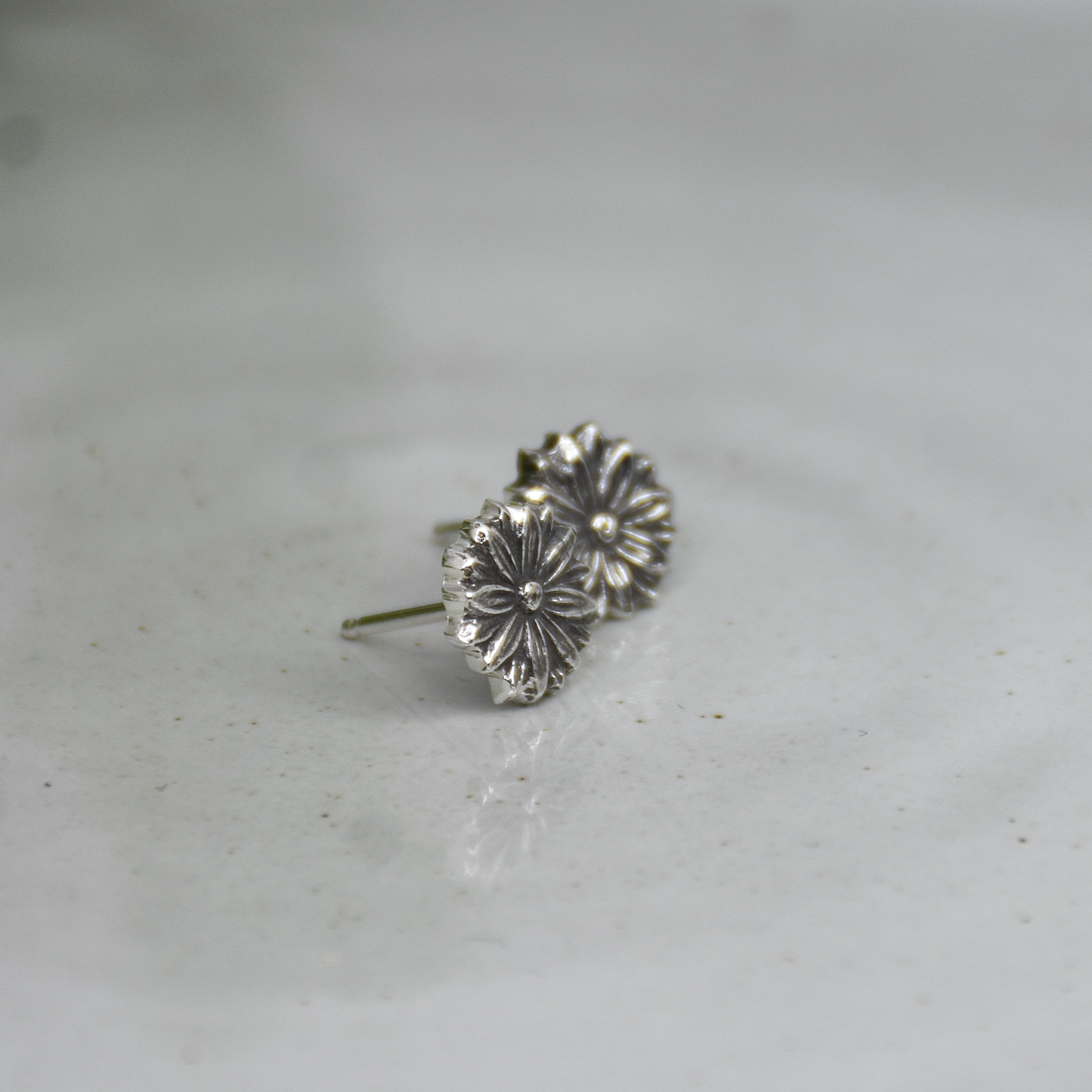 Daisy Post Earrings - Sterling Silver