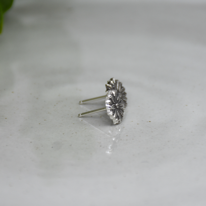 Daisy Post Earrings - Sterling Silver