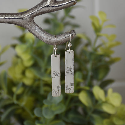 Dangle Drop Earrings - Handcrafted Sterling Silver Jewelry