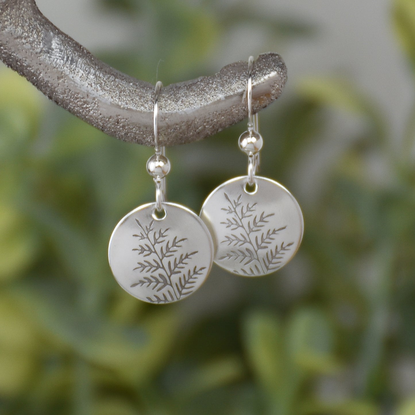 Fern Leaf Earrings - Silver or Gold