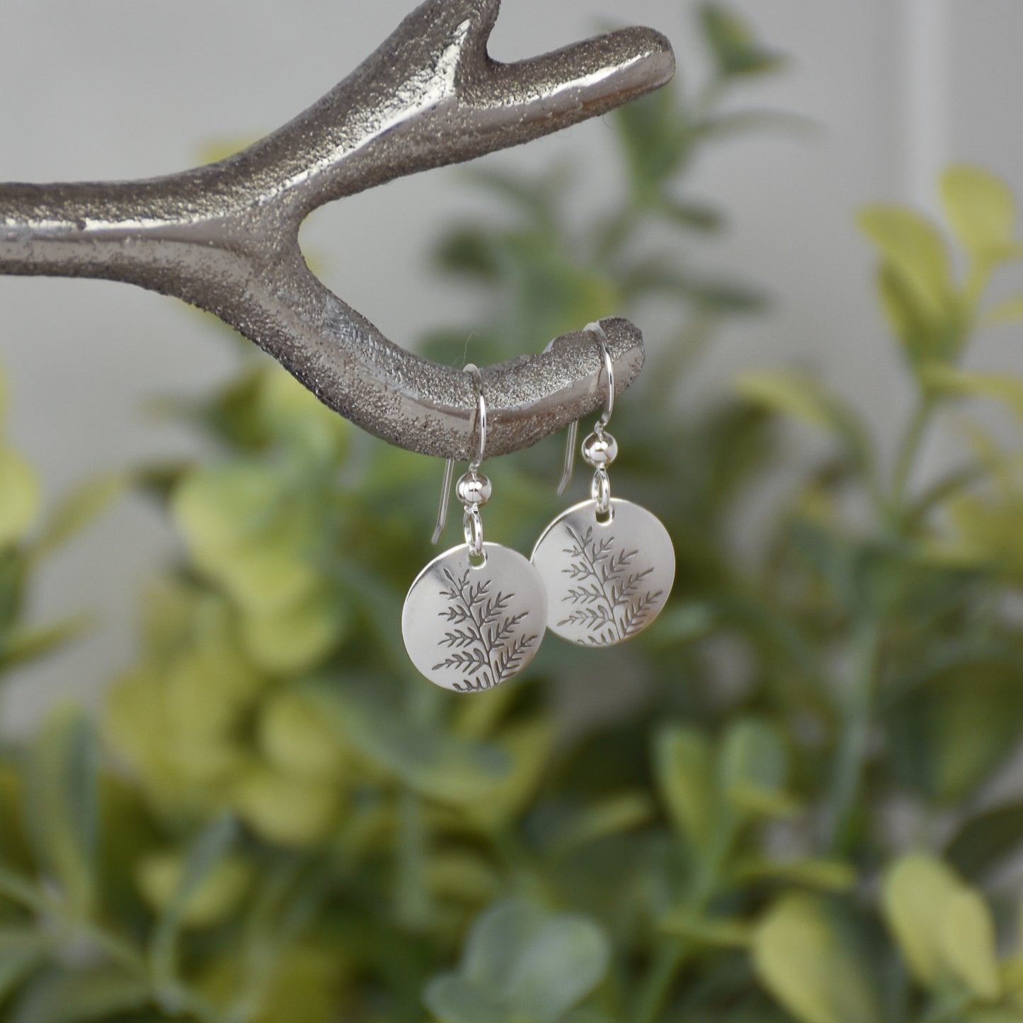 Fern Leaf Earrings - Silver or Gold