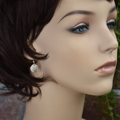 Fern Leaf Earrings - Sterling Silver