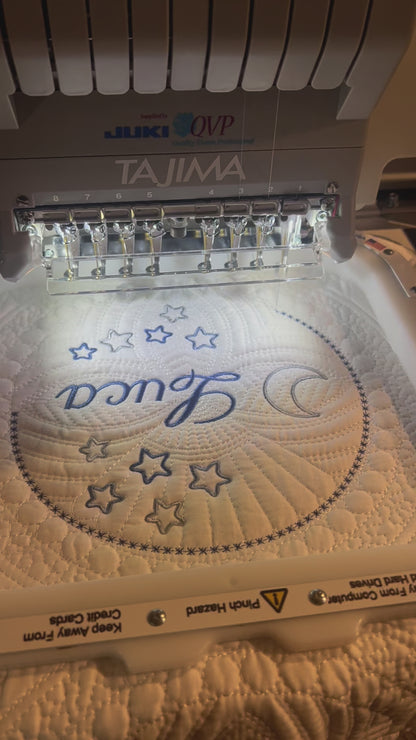 Heirloom Embroidered Baby Quilt