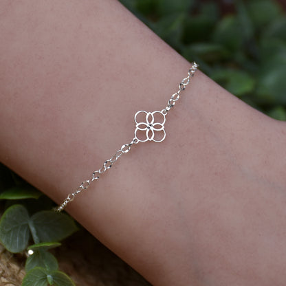 Quatrefoil Bracelet - Sterling Silver