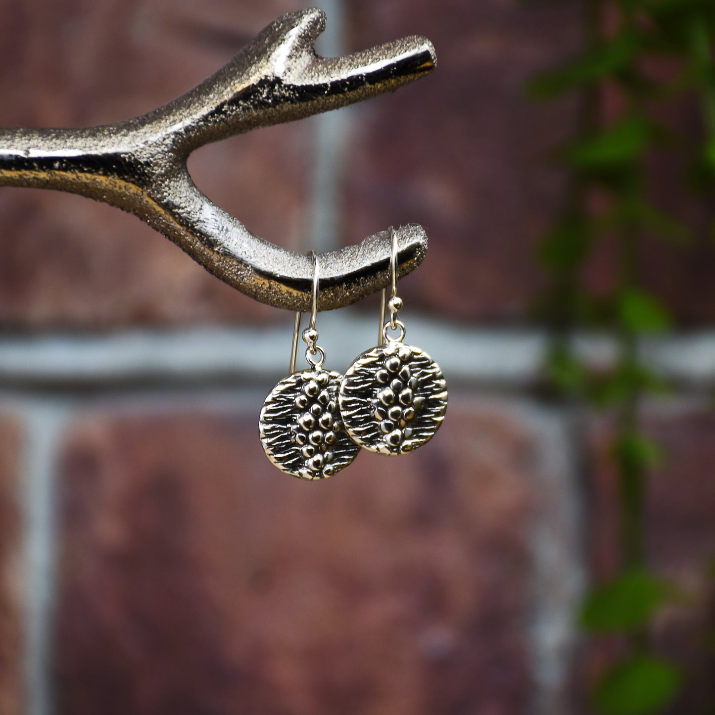 River Rock Sterling Silver Earrings