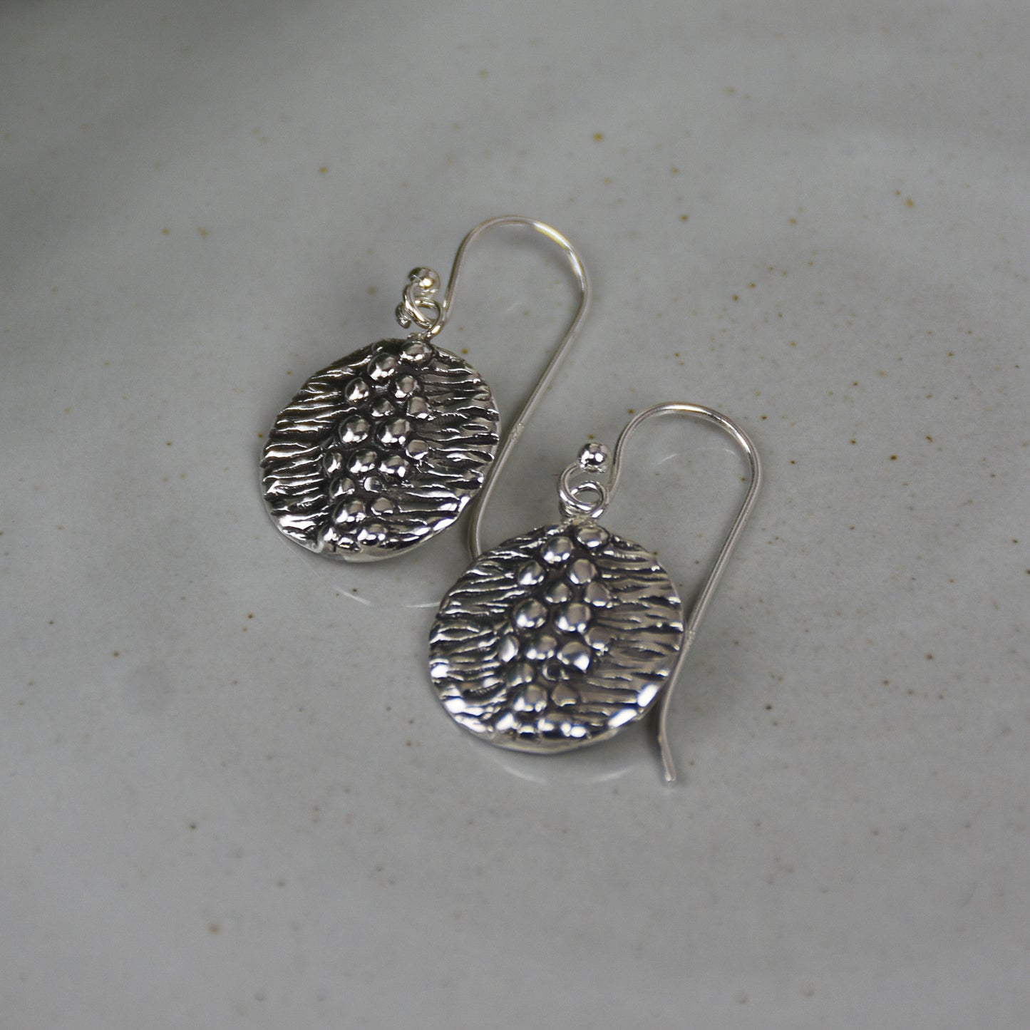 River Rock Sterling Silver Earrings